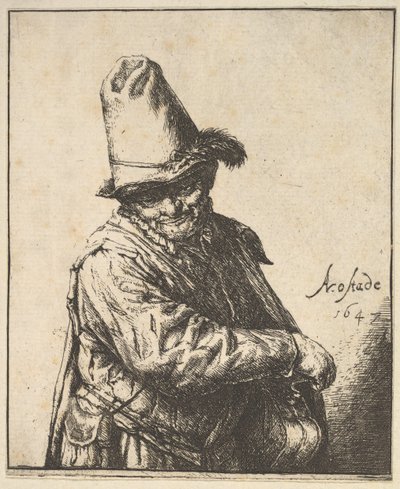 Draailierman, 1647 door Adriaen Jansz. van Ostade