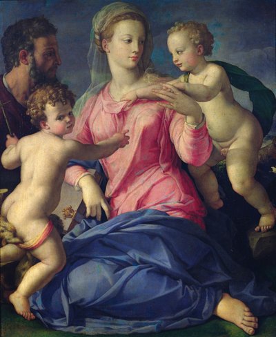 De Heilige Familie door Agnolo Bronzino