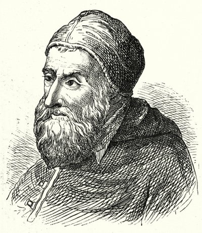 Paus Sixtus IV (gravure) door Agostino Musi