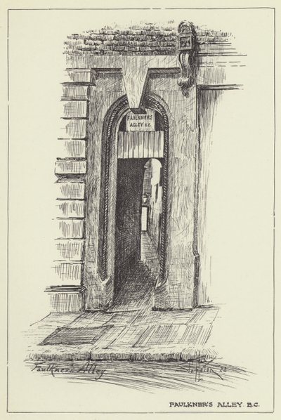 Faulkners Alley, EC door Alan Stapleton