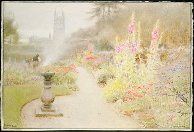 De abdijtuin door Albert Goodwin