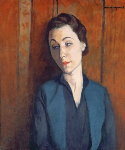 De Vrouw in Blauw door Albert Marquet