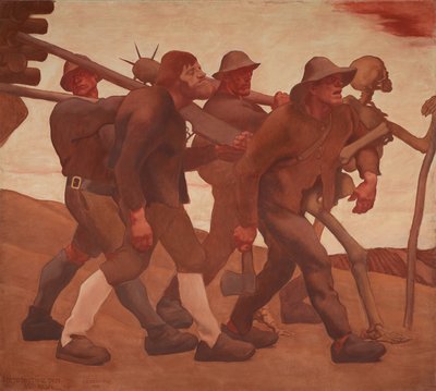 De Dodendans van Anno Neun door Albin Egger Lienz