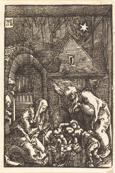 De geboorte van Christus door Albrecht Altdorfer