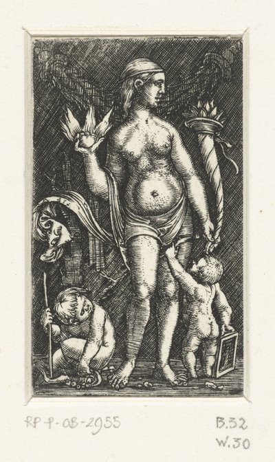 Venus met twee putti door Albrecht Altdorfer