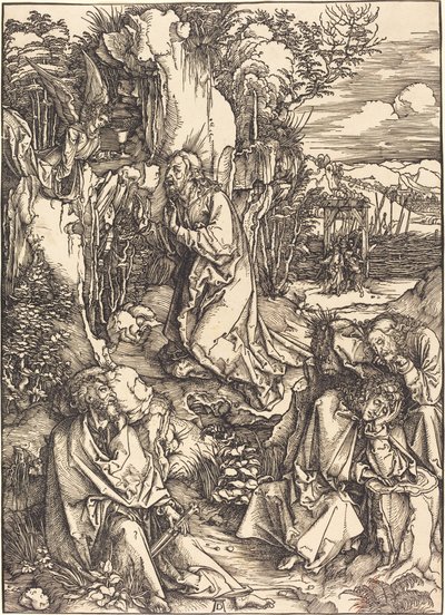 Christus op de Olijfberg door Albrecht Dürer