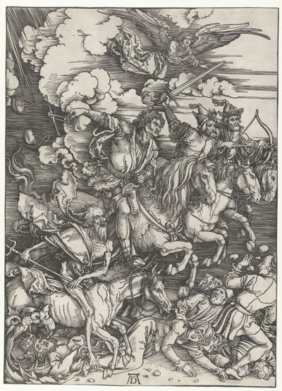 De vier ruiters van de apocalyps door Albrecht Dürer