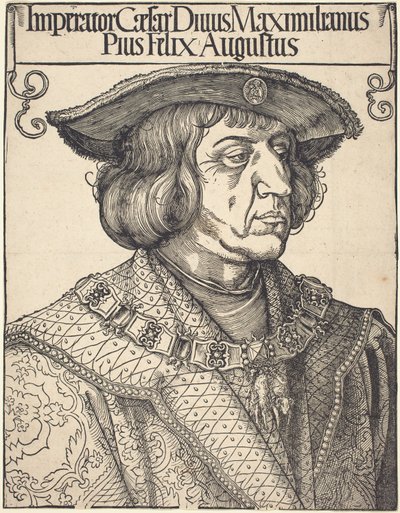 Keizer Maximiliaan I door Albrecht Dürer