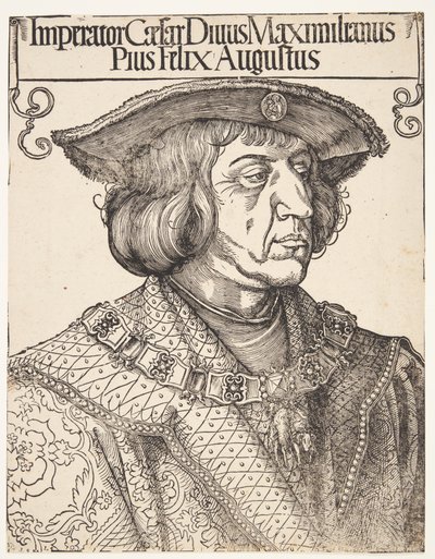 Keizer Maximiliaan I door Albrecht Dürer