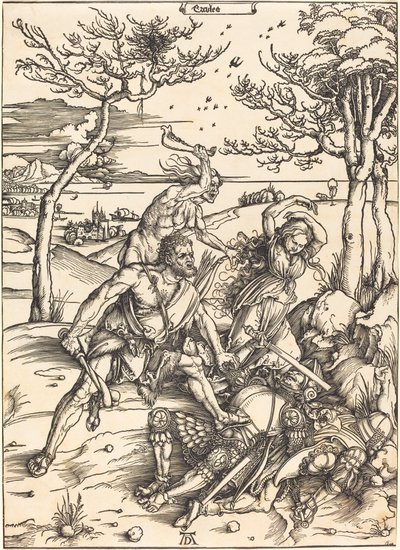 Hercules Overwint Cacus ("Ercules") door Albrecht Dürer