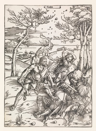 Hercules overwint de Molionide Tweeling door Albrecht Dürer