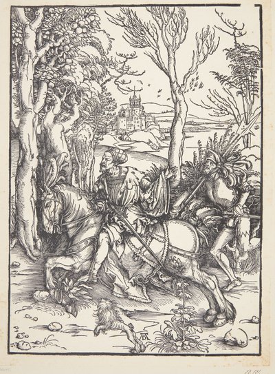 Ridder en lansquenet door Albrecht Dürer