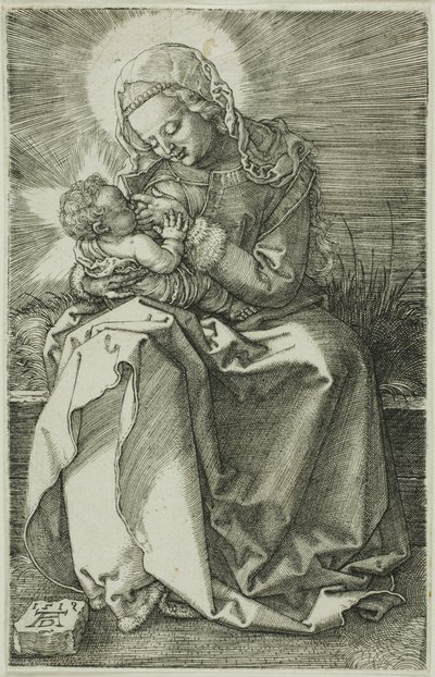 Madonna die Borstvoeding Geeft door Albrecht Dürer