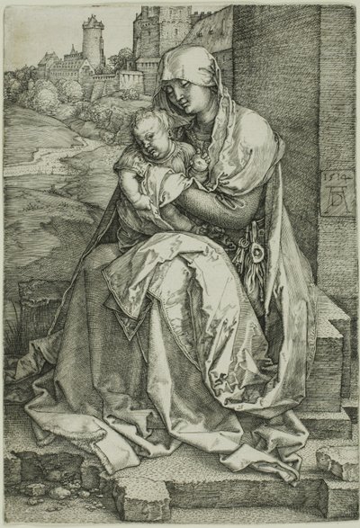 Madonna bij de Muur door Albrecht Dürer