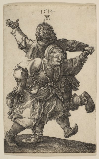 Boerenpaar dansend, 1514 door Albrecht Dürer