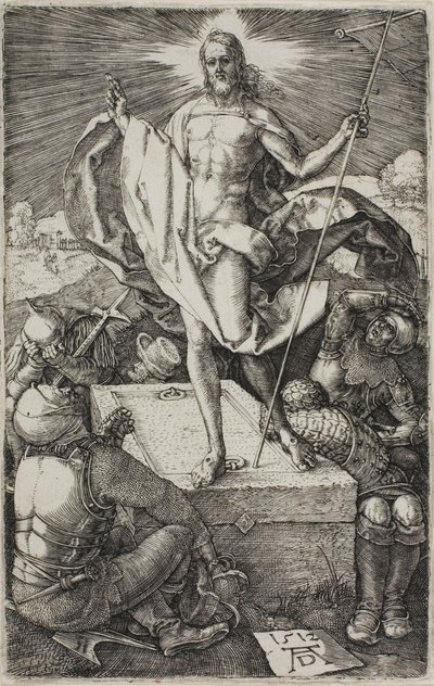 Opstanding, uit De Gegraveerde Passie door Albrecht Dürer