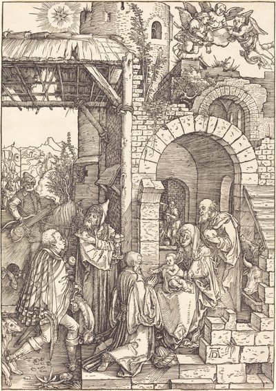 De aanbidding der wijzen door Albrecht Dürer