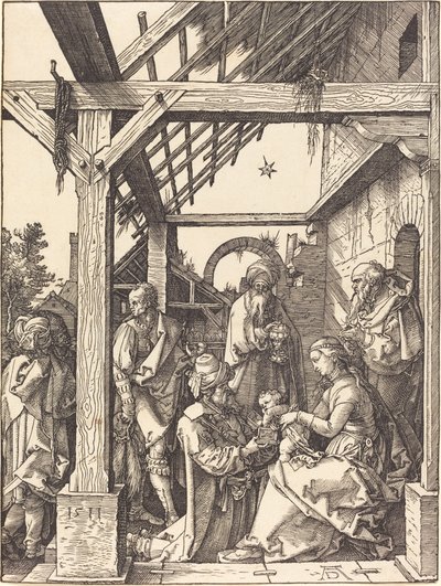 De aanbidding der wijzen door Albrecht Dürer