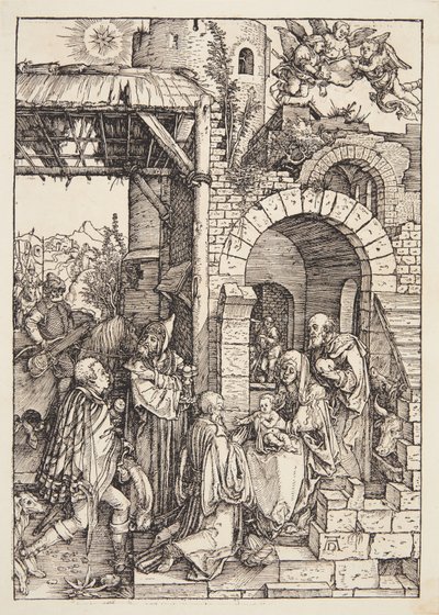 De aanbidding van de wijzen door Albrecht Dürer