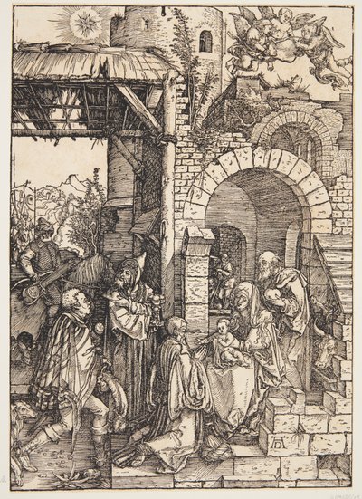 De Aanbidding der Wijzen door Albrecht Dürer