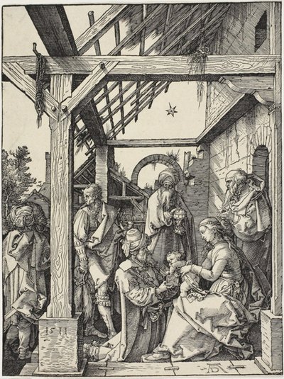 De Aanbidding der Wijzen door Albrecht Dürer