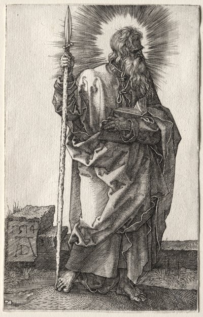 De Apostel Thomas door Albrecht Dürer