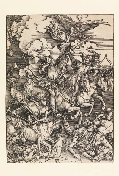 De vier ruiters van de Apocalyps door Albrecht Dürer