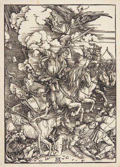 De vier ruiters van de Apocalyps door Albrecht Dürer