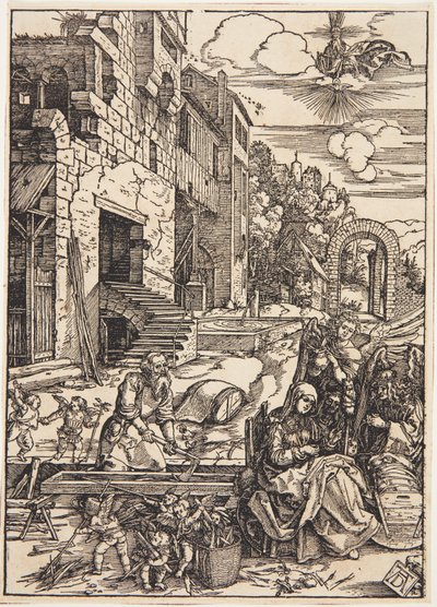 De Heilige Familie in Egypte door Albrecht Dürer