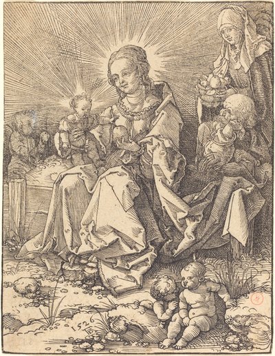 De Heilige Familie op een Grasbank door Albrecht Dürer