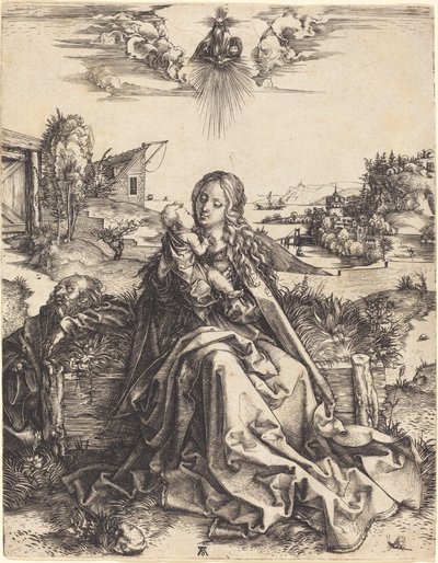 De Heilige Familie met de Meikever door Albrecht Dürer