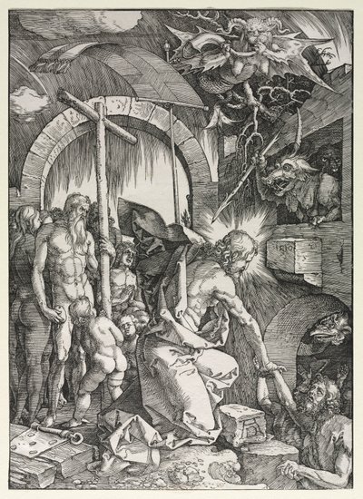 De Grote Passie: Christus Daalt af in de Limbus door Albrecht Dürer