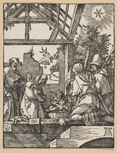 De Geboorte, uit De Kleine Passie door Albrecht Dürer