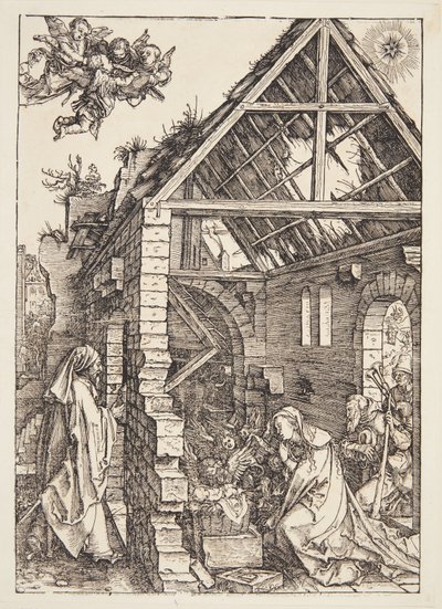 De aanbidding van de herders door Albrecht Dürer