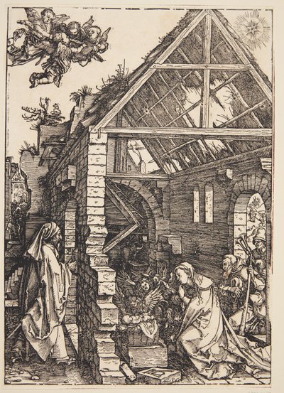 De aanbidding van de herders door Albrecht Dürer