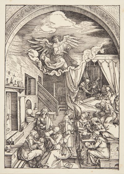 De geboorte van de Maagd door Albrecht Dürer