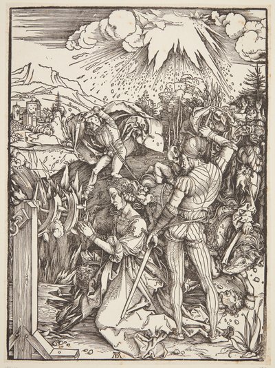 Het martelaarschap van St. Catherine door Albrecht Dürer