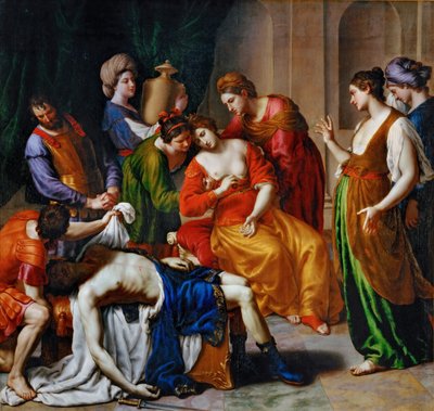 De Dood van Cleopatra door Alessandro Turchi