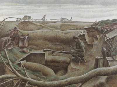 Nijmegen Salient, december 1944 door Alex Colville