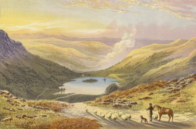 Rydal Water, vanaf Loughrigg Terrace door Alexander Francis Lydon