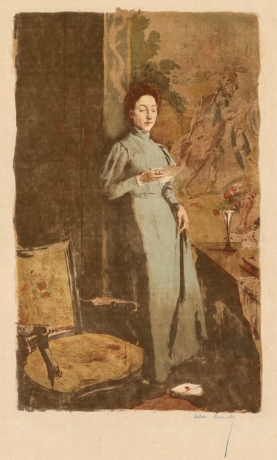 De brief La Lettre, 1894 door Alexandre Lunois