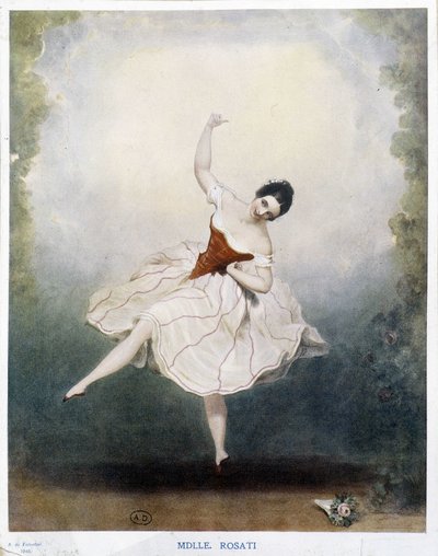 Klassieke dans: Miss Rosati in 1848 door Alexandre de Valentini