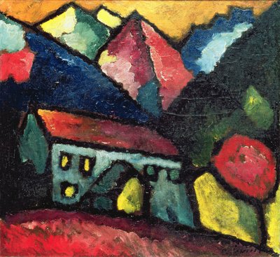 Een huis in de bergen, ca. 1912 door Alexej von Jawlensky