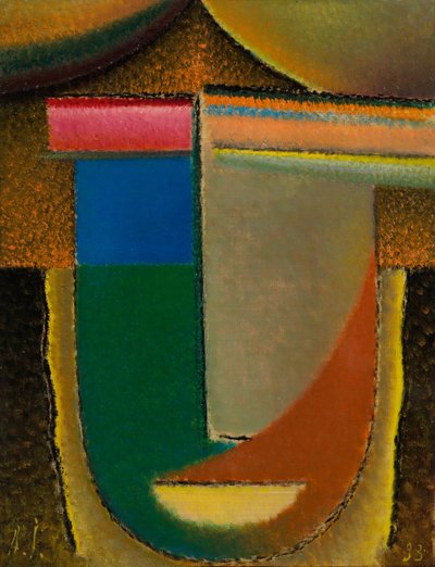 Abstract hoofd Afrika door Alexej von Jawlensky