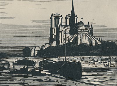 Notre-Dame de Paris, 1919 door Alfred Latour