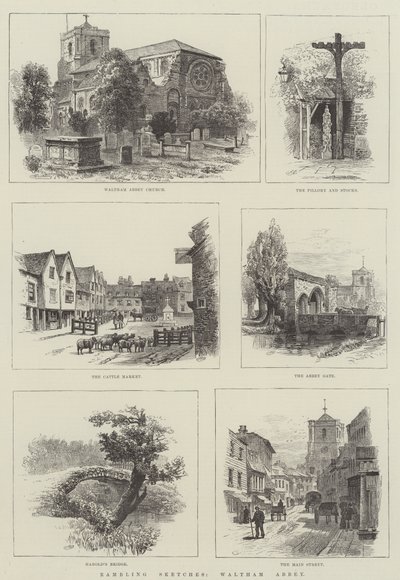 Rambling Schetsen, Waltham Abbey door Alfred Robert Quinton