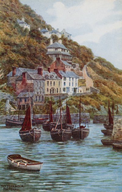 De haven, Polperro door Alfred Robert Quinton