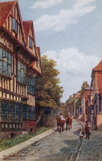 Het oude ziekenhuis, Mermaid St, Rye door Alfred Robert Quinton