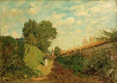 De tuin door Alfred Sisley