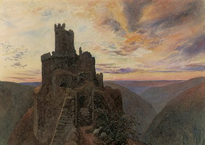 Ehrenburg aan de Moezel door Alfred William Hunt